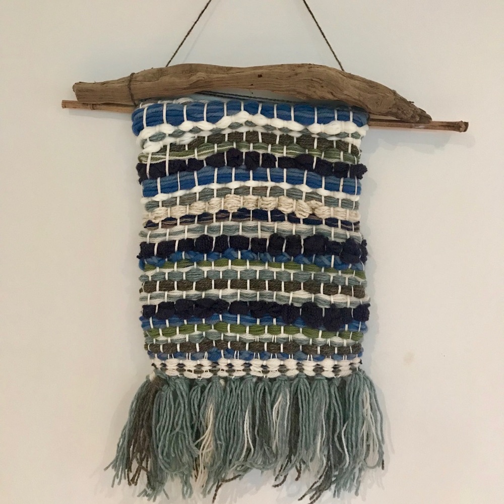 Handcrafted Wall Weave with Driftwood